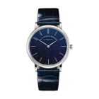 SAXONIA THIN With Dark-Blue Gold Flux Dial And Dark Blue, Alligator Leather Strap