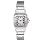 W20056D6 Santos Galbee l Quartz, Silver Dial, Bracelet