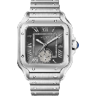 WSSA0076 Santos de Cartier l Large model, automatic, dual time zone, steel