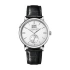SAXONIA OUTSIZE DATE With Argenté Dial And Black, Alligator Leather Strap