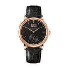 SAXONIA OUTSIZE DATE With Pink Gold Case And Black, Alligator Leather Strap