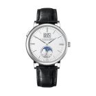 SAXONIA MOONPHASE With Argenté Dial And Black, Alligator Leather Strap