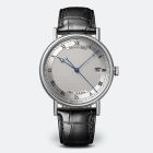 Classique 5177 | White Gold | Black Leather Strap