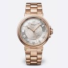 Marine 5517 | Rose Gold Bracelet Strap | Silver Dial