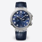 Marine Alarme Musicale 5547 | Titanium | Leather Strap