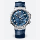 Marine Alarme Musicale 5547 | White Gold | Leather Strap