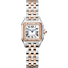 W3PN0014 Panthère de Cartier l Small model, quartz movement, rose gold, steel, diamonds