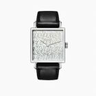 Tetra 27 Twice Unique – Scribble Ref. 402.U9 l Stainless Steel l Black Strap