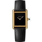 WGTA0160 Tank Louis Cartier l Large model, hand-wound mechanical movement, yellow gold, leather