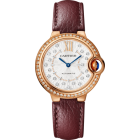 WJBB0084 Ballon Bleu de Cartier watch l 33 mm, automatic mechanical movement, rose gold, diamonds, leather