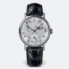Classique 7137 | White Gold With Black Leather Strap