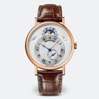 Classique 7337 | Rose Gold | Dark Brown Leather Strap