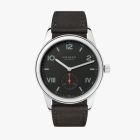 CLUB CAMPUS 38 NIGHT | Velour Leather Anthracite Strap | Stainless Steel Back