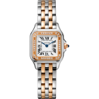 W3PN0009 Panthère de Cartier l Small model, quartz movement, rose gold, steel, diamonds