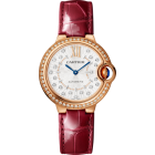 WJBB0080 Ballon Bleu de Cartier watch l 33 mm, automatic mechanical movement, rose gold, diamonds, leather