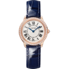 WJRN0009 Ronde Louis Cartier l 29 mm, quartz movement, rose gold, diamonds, leather