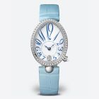 Reine de Naples 8918 | White Gold | Sky Blue Strap