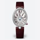 Reine de Naples 8918 | White Gold | Dark Brown Strap