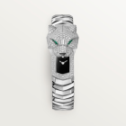 HPI01636 La Panthère de Cartier l Quartz movement, Rhodium-finish white gold, Emeralds