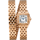 WJPN0069 Panthère de Cartier l Small model, quartz movement, rose gold, diamonds