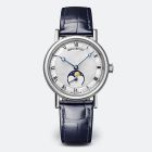 Classique Dame 9087 | White Gold | Leather Strap | Roman Digits