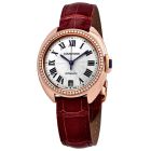 WJCL0013 Cle De Cartier l Automatic, 18k Rose Gold, Leather 