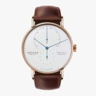 LAMBDA ROSE GOLD Ref. 932| Hands, Steel Tempered blue