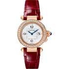 WJPA0038 Pasha de Cartier l 30 mm, high autonomy quartz movement, rose gold, diamonds, interchangeable leather straps