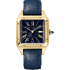 WGSA0118 Santos-Dumont l Large model, quartz movement, yellow gold, leather
