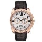 W7100044 Calibre de Cartier l Automatic, 18k Rose Gold, Leather Strap