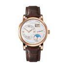 LANGE 1 MOONPHASE With Argenté Dial And Reddish-Brown, Alligator Leather Strap