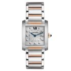 WE110005 Tank Francaise l Quartz, 18k rose gold, Stainless steel bracelet