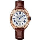 WGCL0013 Clé de Cartier l Automatic, 18k Pink Gold, Brown Leather Strap