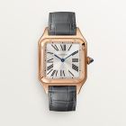 WGSA0116 Santos-Dumont l Large model, quartz movement, rose gold, leather