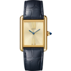 WGTA0213 Tank Louis Cartier l Large model, hand-wound mechanical movement, yellow gold, leather