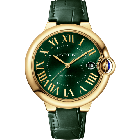 WGBB0062 Ballon Bleu de Cartier l 40 mm, automatic movement, yellow gold, leather