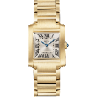 WGTA0345 Tank Française l Medium model, quartz movement, yellow gold