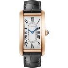 WGTA0134 Tank Américaine watch l Large model, automatic mechanical movement, rose gold, leather
