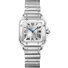 WSSA0082 Santos de Cartier l Small model, quartz movement, steel, interchangeable metal and leather straps
