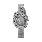 Panthère Jewelry | Small model, quartz movement, white gold, diamonds
