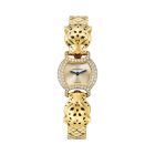 La Panthère de Cartier | 22.2 mm, quartz movement, yellow gold, diamonds, metal strap