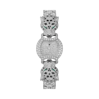 La Panthère de Cartier | 22.2 mm, quartz movement, rhodiumized white gold, diamonds, metal strap