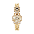 La Panthère de Cartier | 23.6 mm, quartz movement, yellow gold, diamonds, metal bracelet