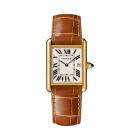 W1529756 Tank Louis Cartier | Large model, quartz movement, yellow gold, leather