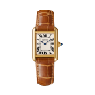 W1529856 Tank Louis Cartier | Small model, quartz movement, yellow gold, leather