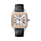 W2SA0011 Santos Dumont | Large model, quartz movement, rose gold, steel, leather