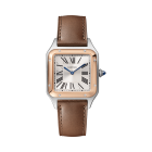 W2SA0020 Santos Dumont | Small model, quartz movement, rose gold, steel, leather
