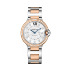 Ballon Bleu de Cartier | 36 mm, mechanical movement with automatic winding, rose gold, steel, diamonds
