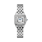 W4PN0007 Panthère de Cartier | Small model, quartz movement, steel, diamonds