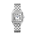 W4PN0008 Panthère de Cartier | Medium model, quartz movement, steel, diamonds